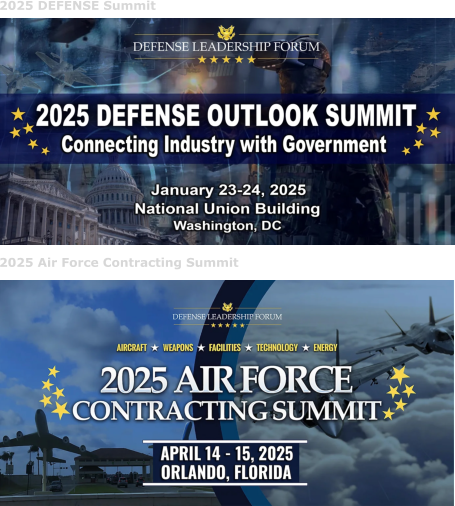 2025 Air Force Contracting Summit 2025 DEFENSE Summit